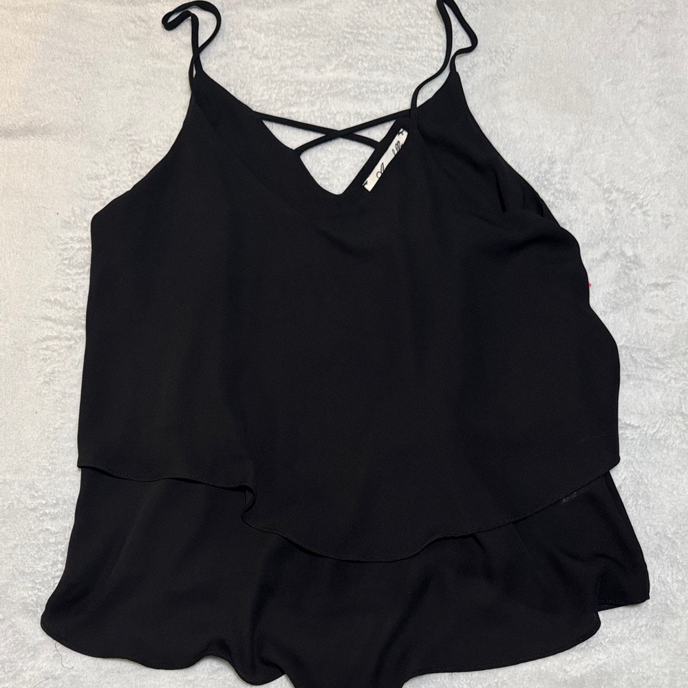 Annabella Black Camisole Top